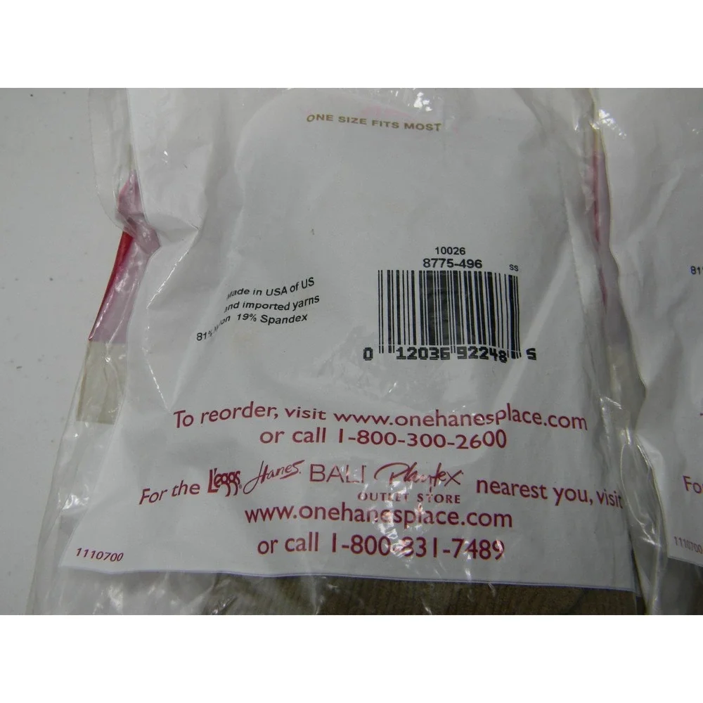 2 Packs Hanes Alive Full Support Knee Highs 3 Pair Barely There OSFM 111800